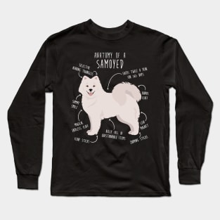 Samoyed Dog Anatomy Long Sleeve T-Shirt